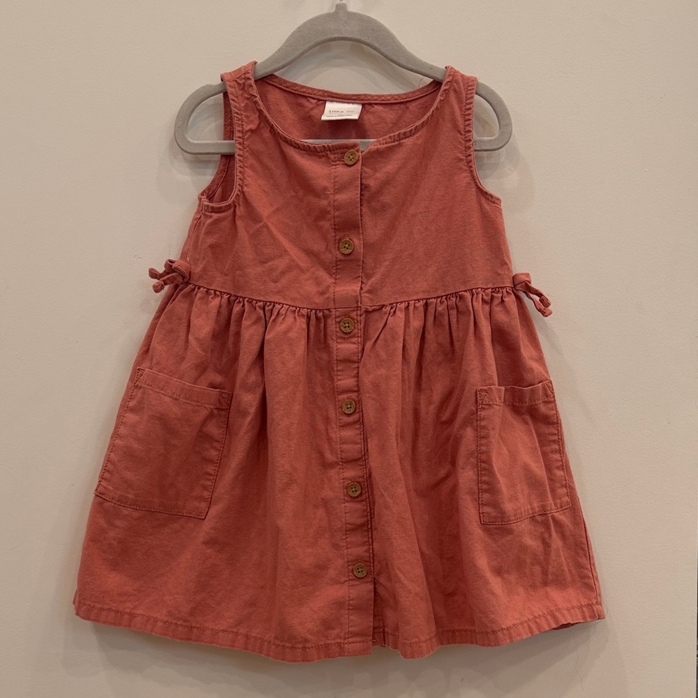 Little Co Tank Dress in Warm Terracotta